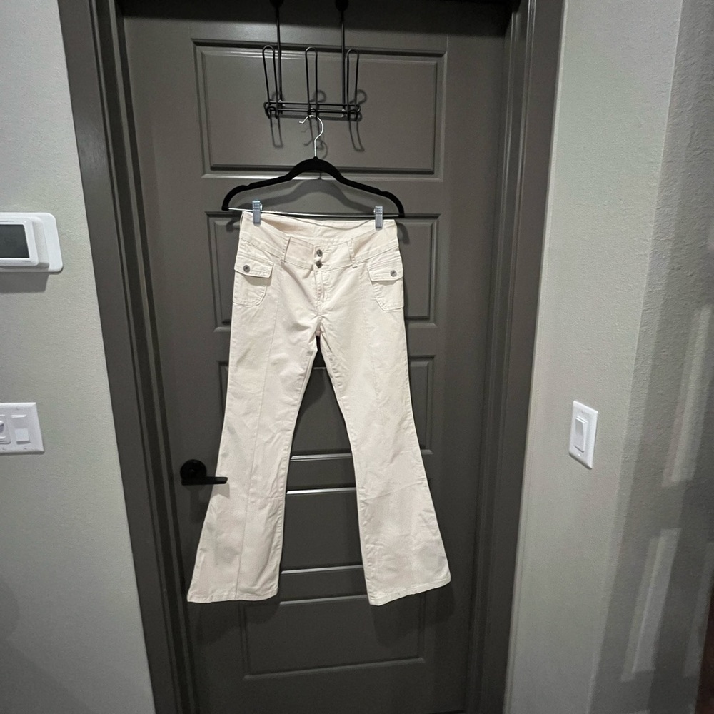 Brandy Melville Women's Cream Trousers